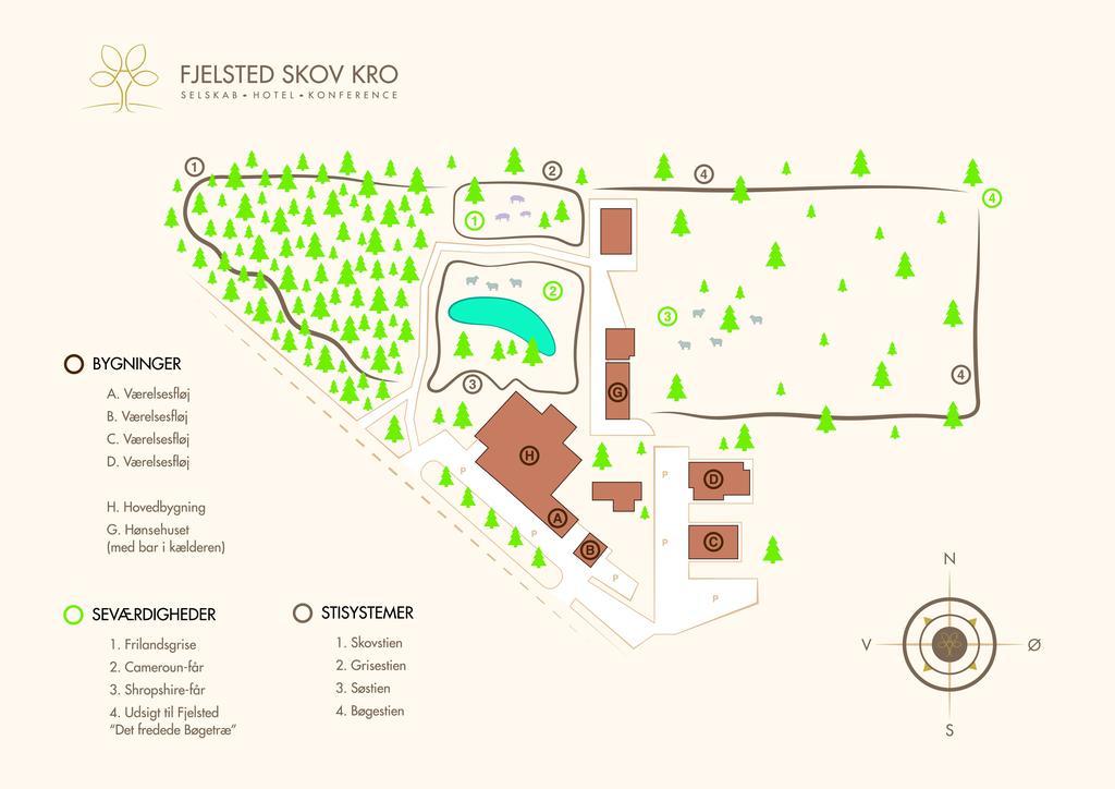 Fjelsted Skov Hotel & Konference Ejby  Exterior foto